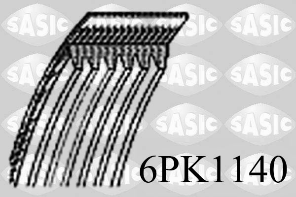 Поликлиновой ремень SASIC 6PK1140