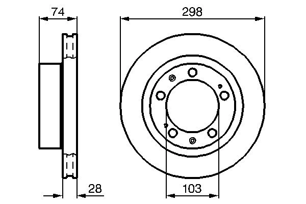 Тормозной диск BOSCH 0 986 478 418