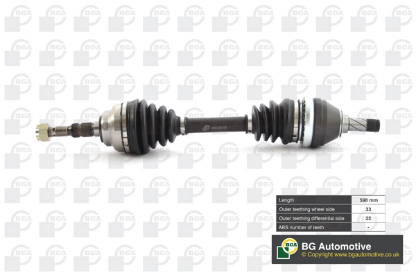 Приводной вал BGA DS9505L