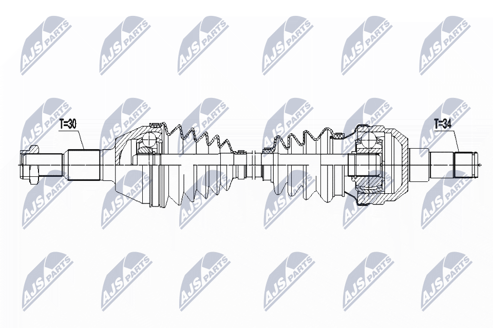 Приводной вал NTY NPW-PL-087