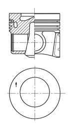 Поршень KOLBENSCHMIDT 41708620