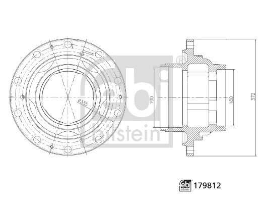 Ступица колеса FEBI BILSTEIN 179812