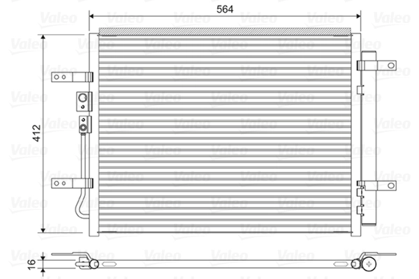 Конденсатор кондиционер VALEO 822628
