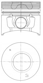 Поршень KOLBENSCHMIDT 40773600