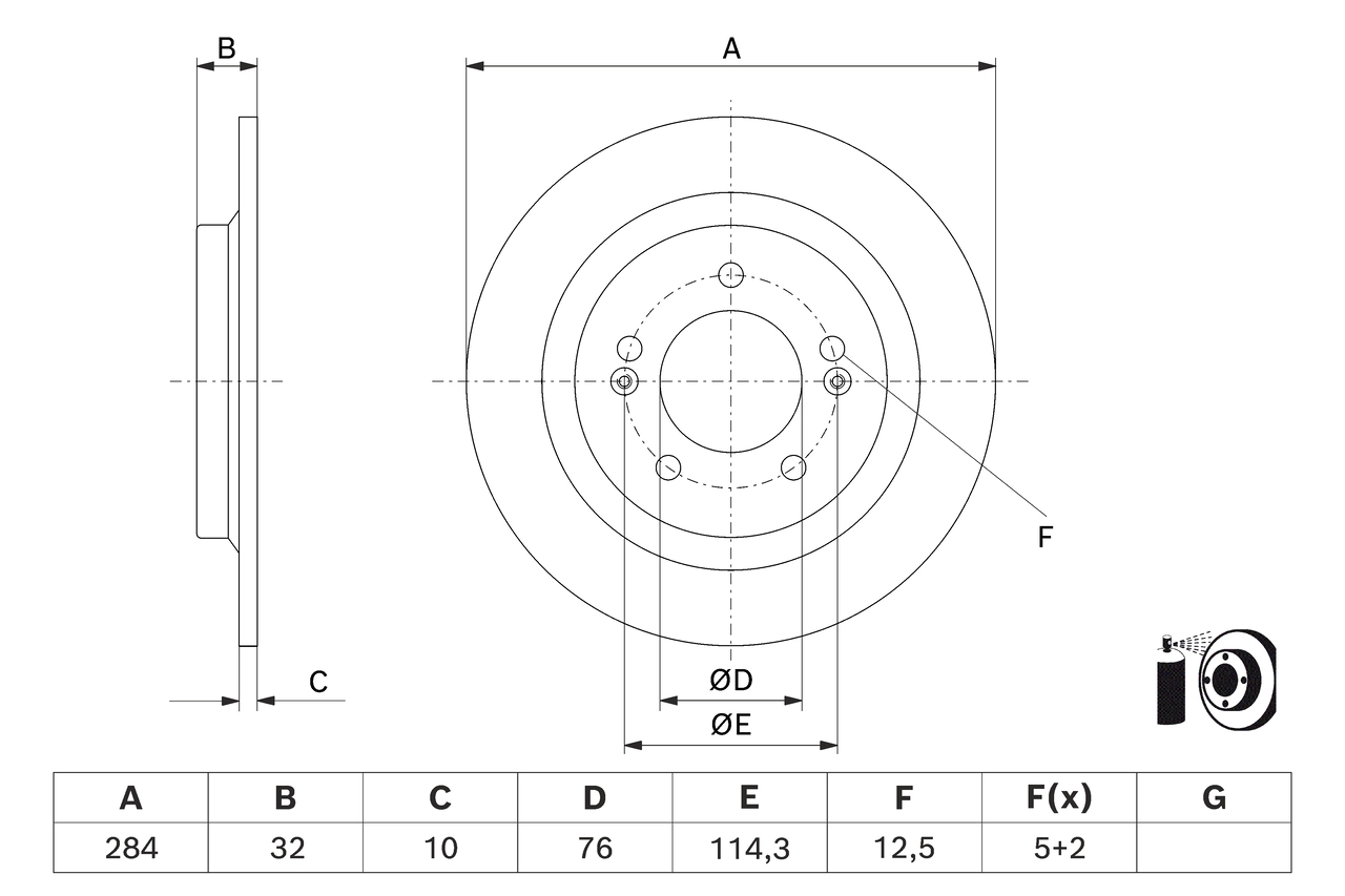 Тормозной диск BOSCH 0 986 479 J22