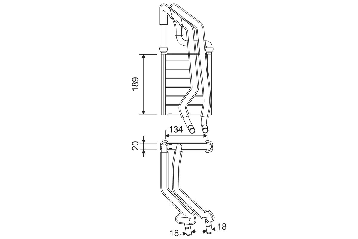 Теплообменник отопление салона VALEO 811610