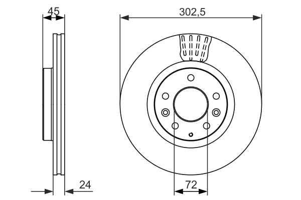 Тормозной диск BOSCH 0 986 479 700