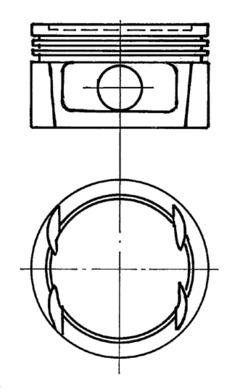 Поршень KOLBENSCHMIDT 91023710