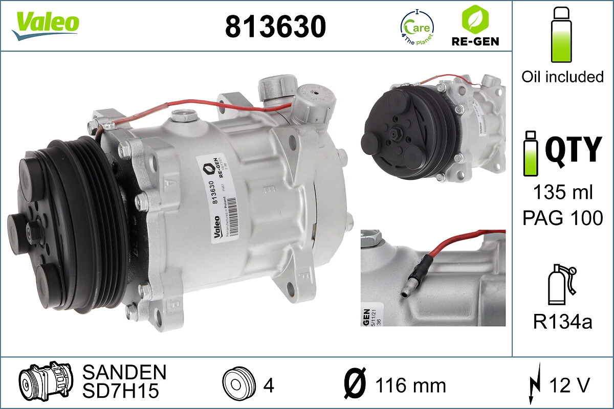 Компрессор кондиционер VALEO 813630
