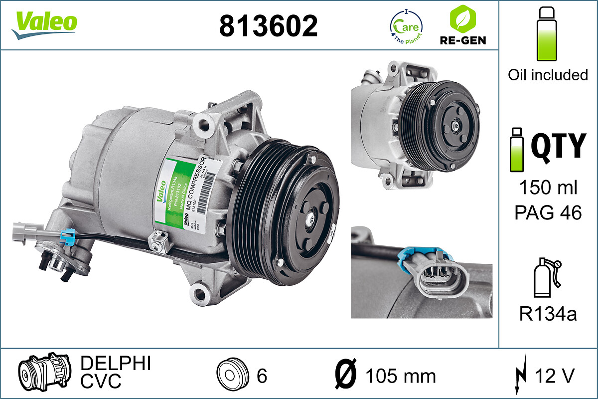 Компрессор кондиционер VALEO 813602