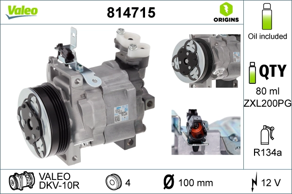 Компрессор кондиционер VALEO 814715