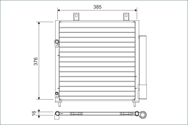 Конденсатор кондиционер VALEO 822600