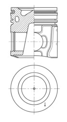 Поршень KOLBENSCHMIDT 41728600