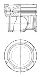 Поршень KOLBENSCHMIDT 41296600