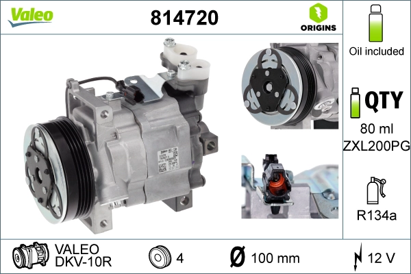 Компрессор кондиционер VALEO 814720