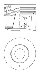 Поршень KOLBENSCHMIDT 41644600