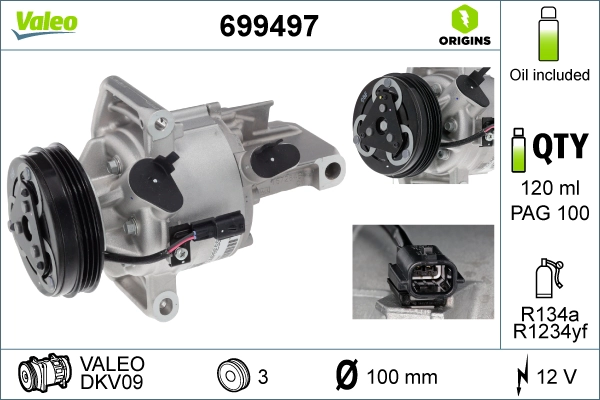 Компрессор кондиционер VALEO 699497