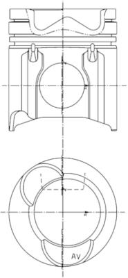 Поршень KOLBENSCHMIDT 99943600