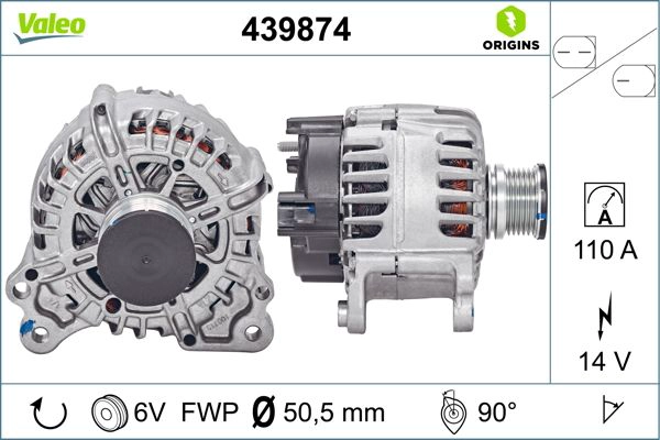 Генератор VALEO 439874