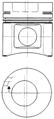 Поршень KOLBENSCHMIDT 92306600