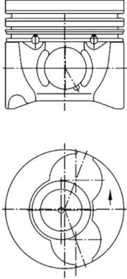 Поршень KOLBENSCHMIDT 40405610