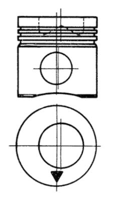 Поршень KOLBENSCHMIDT 92982600