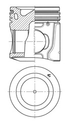 Поршень KOLBENSCHMIDT 41806600