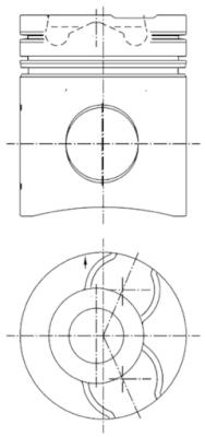 Поршень KOLBENSCHMIDT 99750600