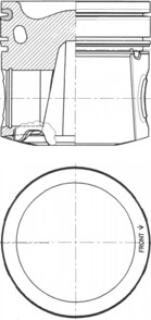 Поршень KOLBENSCHMIDT 41082620