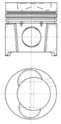 Поршень KOLBENSCHMIDT 99683600