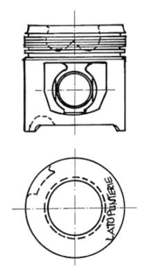 Поршень KOLBENSCHMIDT 90152600