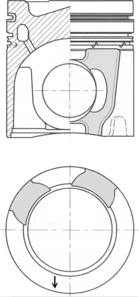 Поршень KOLBENSCHMIDT 41162600