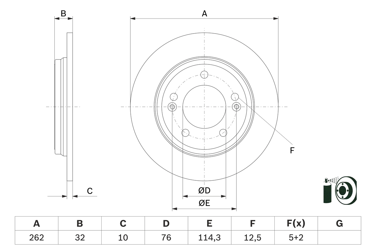 Тормозной диск BOSCH 0 986 479 G29