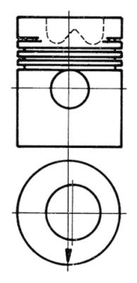 Поршень KOLBENSCHMIDT 93175600