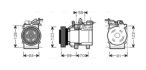 Компрессор кондиционер AVA QUALITY COOLING HYAK160