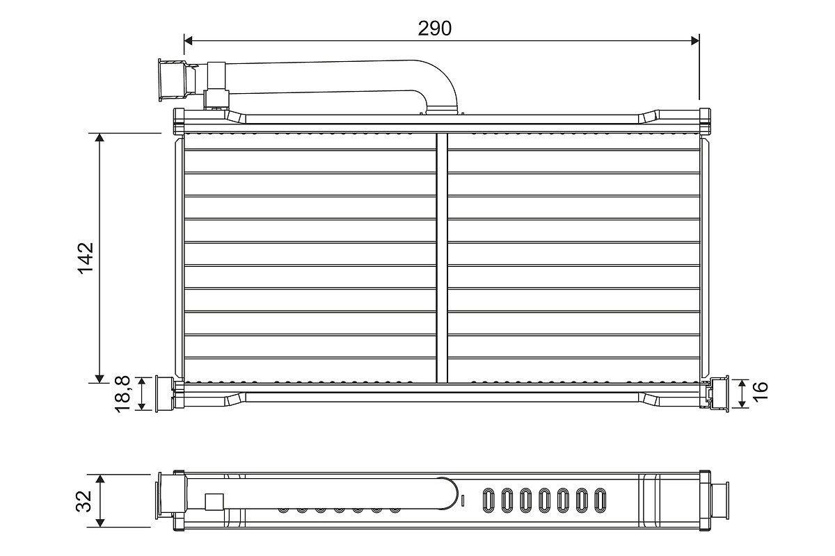 Теплообменник отопление салона VALEO 811570