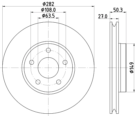 Тормозной диск HELLA/BEHR/PAGID 8DD 355 132-021
