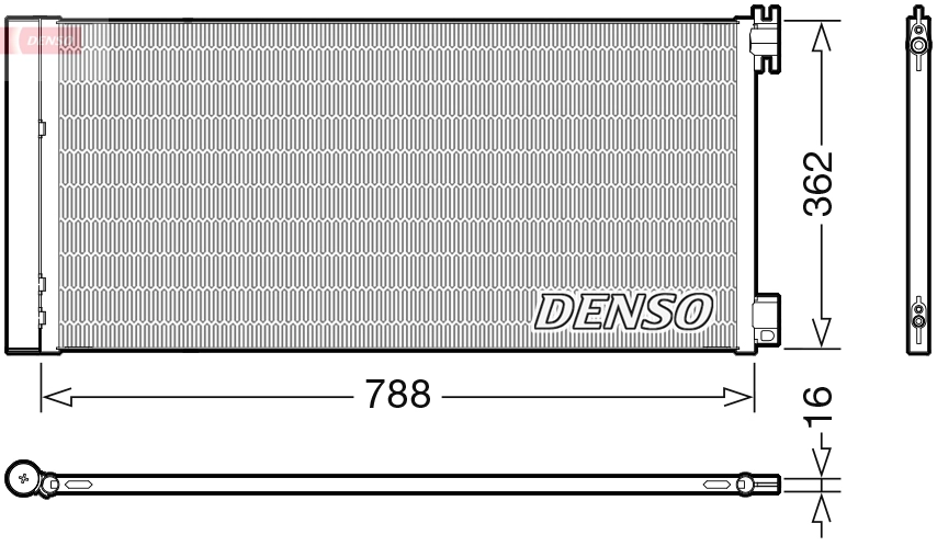 Конденсатор кондиционер DENSO DCN23042