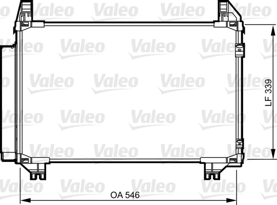 Конденсатор кондиционер VALEO 814233
