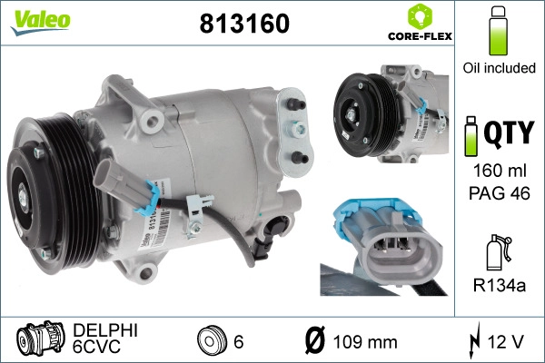 Компрессор кондиционер VALEO 813160