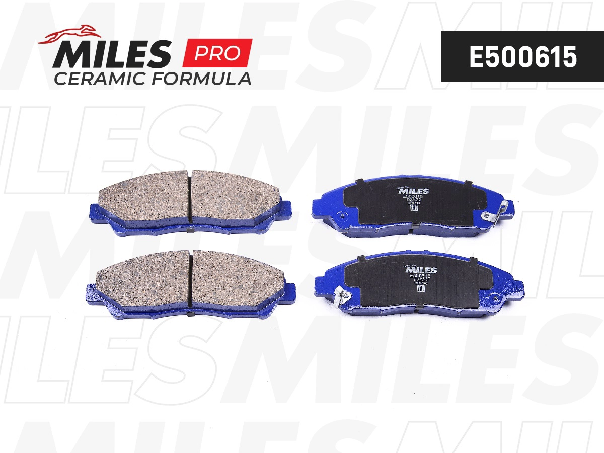 Комплект тормозных колодок дисковый тормоз MILES E500615