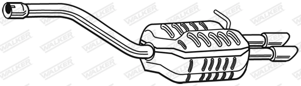 Глушитель выхлопных газов конечный WALKER PRODUCTS 25104