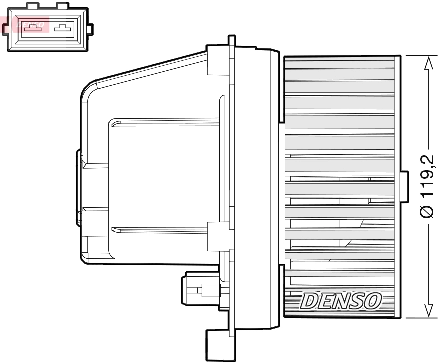 Вентилятор салона DENSO DEA33003