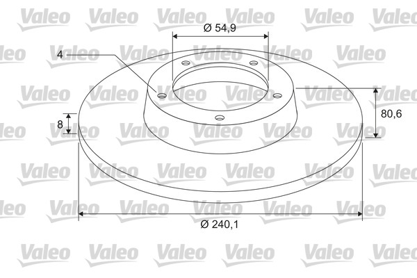 Тормозной диск VALEO 675403