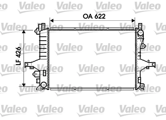 Радиатор охлаждение двигателя VALEO 734719