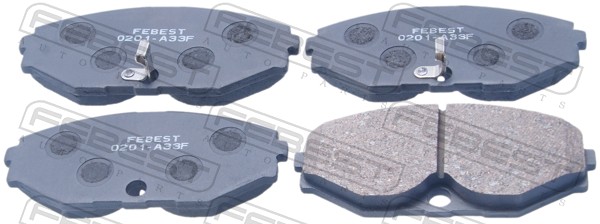 Комплект тормозных колодок дисковый тормоз FEBEST 0201-A33F