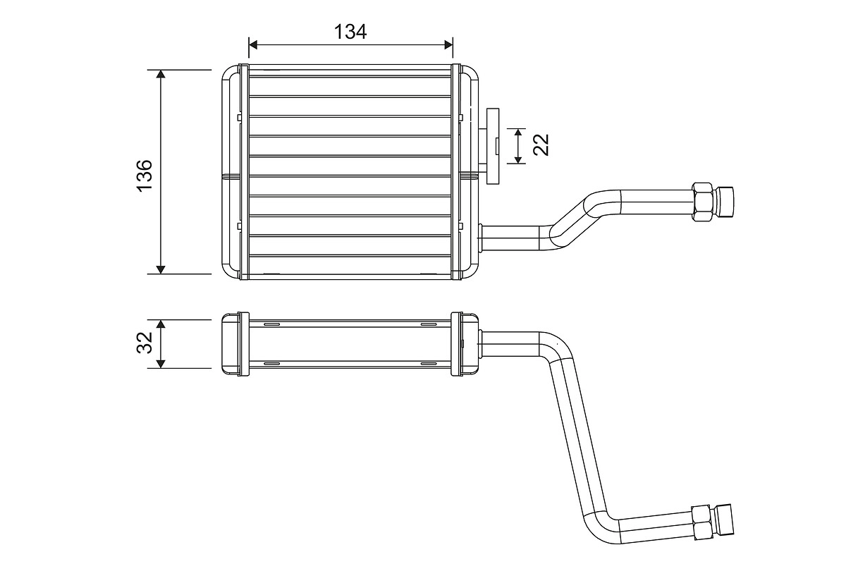 Теплообменник отопление салона VALEO 811573