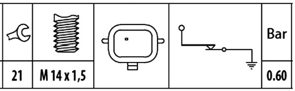 Датчик давления масла HELLA/BEHR/PAGID 6ZL 003 259-401