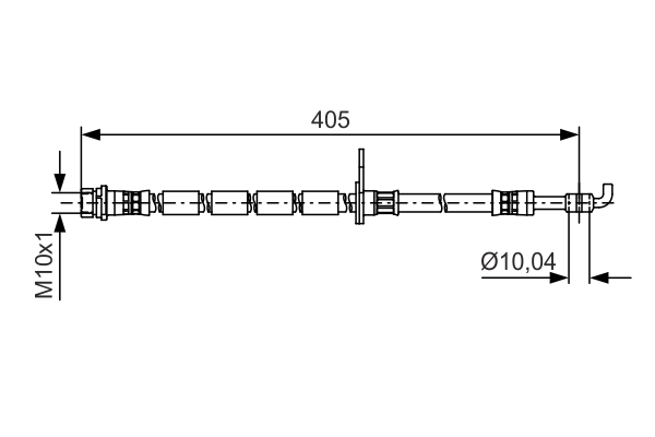 Тормозной шланг BOSCH 1 987 481 524