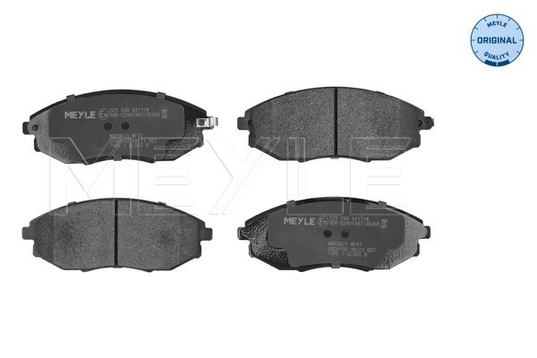Комплект тормозных колодок дисковый тормоз MEYLE 025 248 6417/W